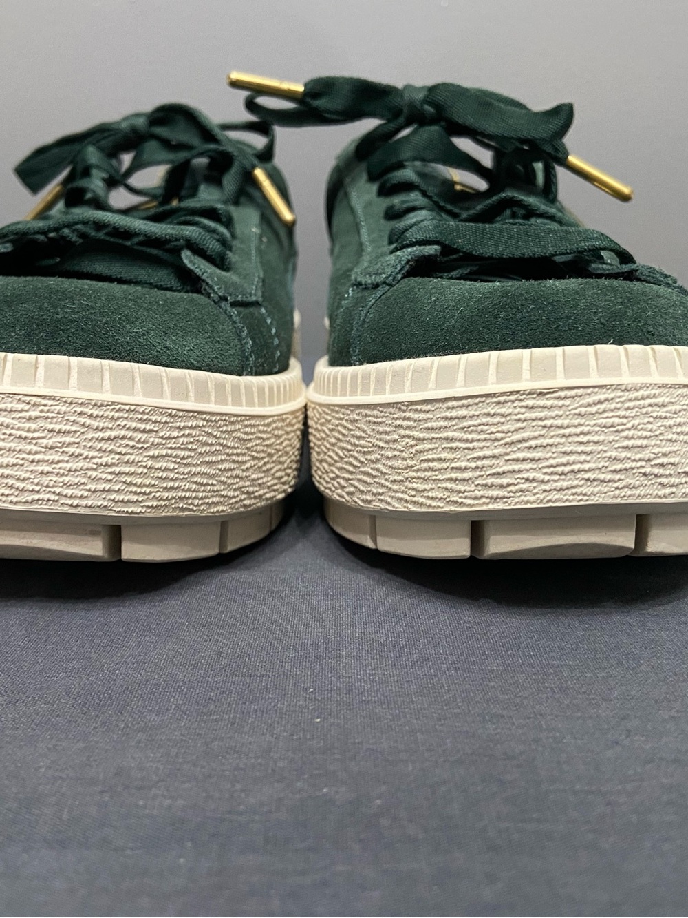 PUMA Platform Suede Trace Bold Womens Sneaker Shoes Scarab-Lemon Skater 10 - Picture 5 of 17